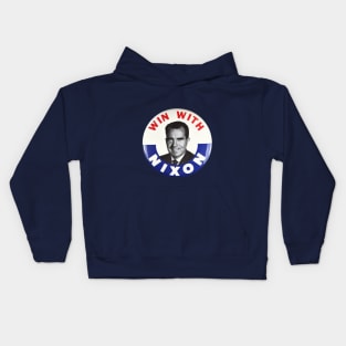 Richard M Nixon Presidential Campaign Button Design Kids Hoodie